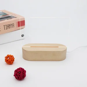 LED Light Base with Clear Acrylic Blank